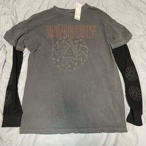 Soundgarden Medium Unisex Long Sleeve Shirt Urban Outfitters New Gray Black Band